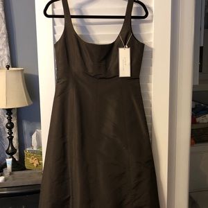 J. Crew Brown Silk Special Occasions Dress